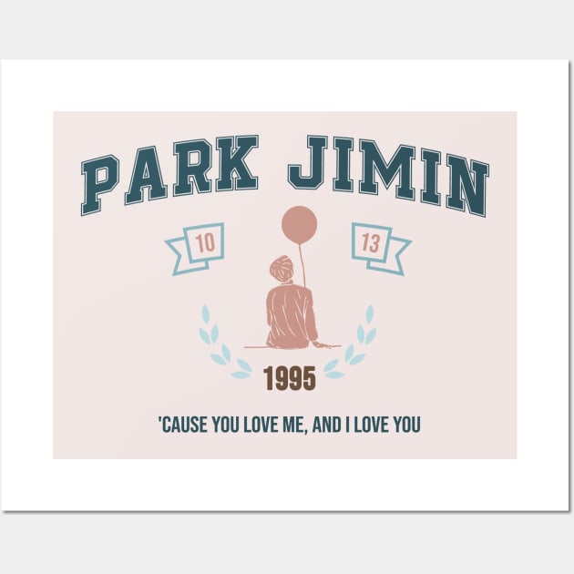 Park Jimin BTS Wall Art by Wacalac